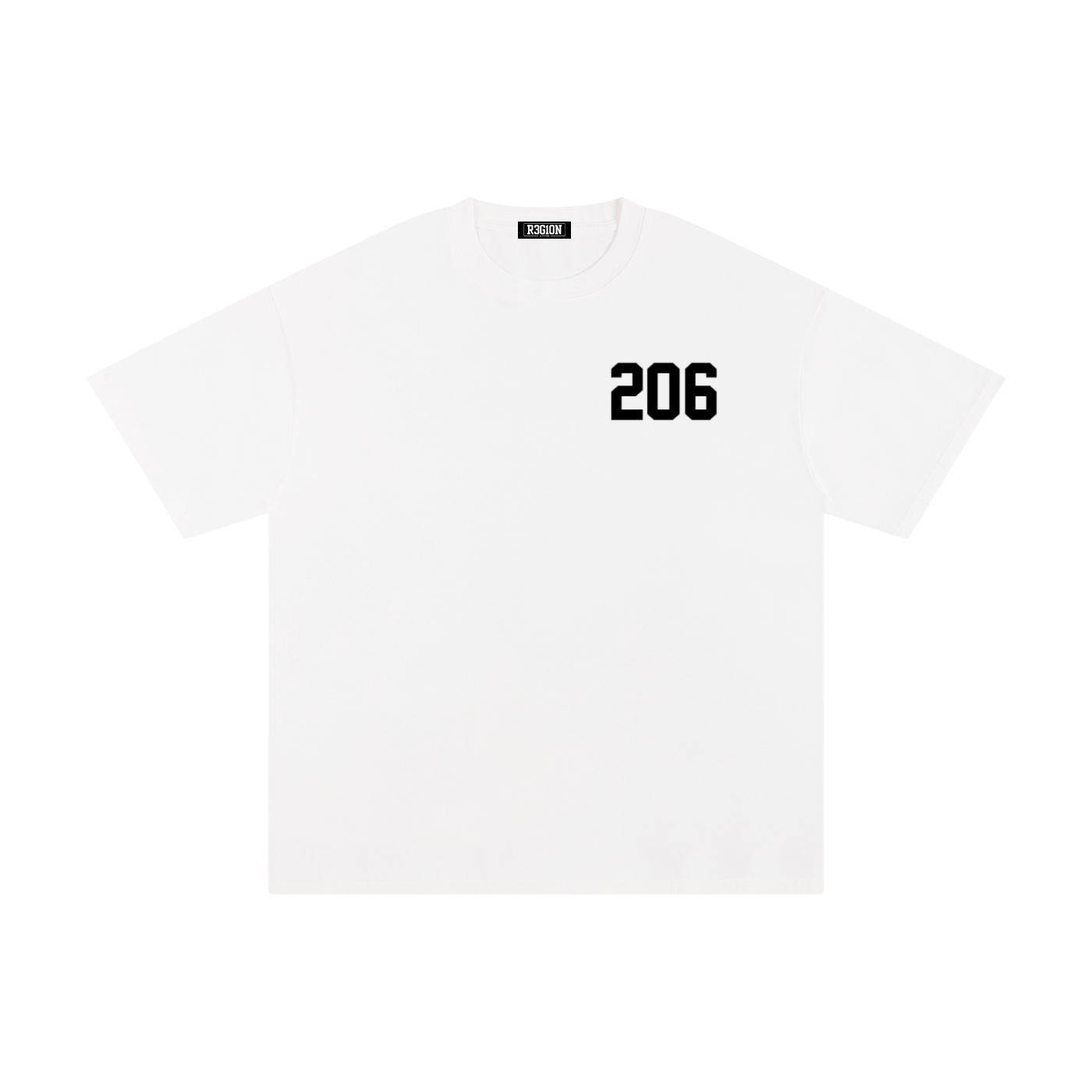 *Area Code Series* SEATTLE 206 Essential Pure Cotton T-Shirt