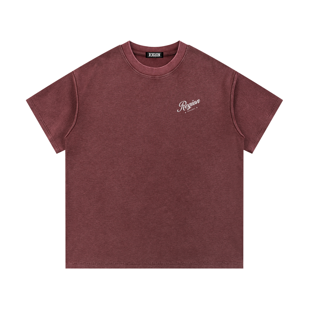 Mineral Wash Waffle Knit T-Shirt