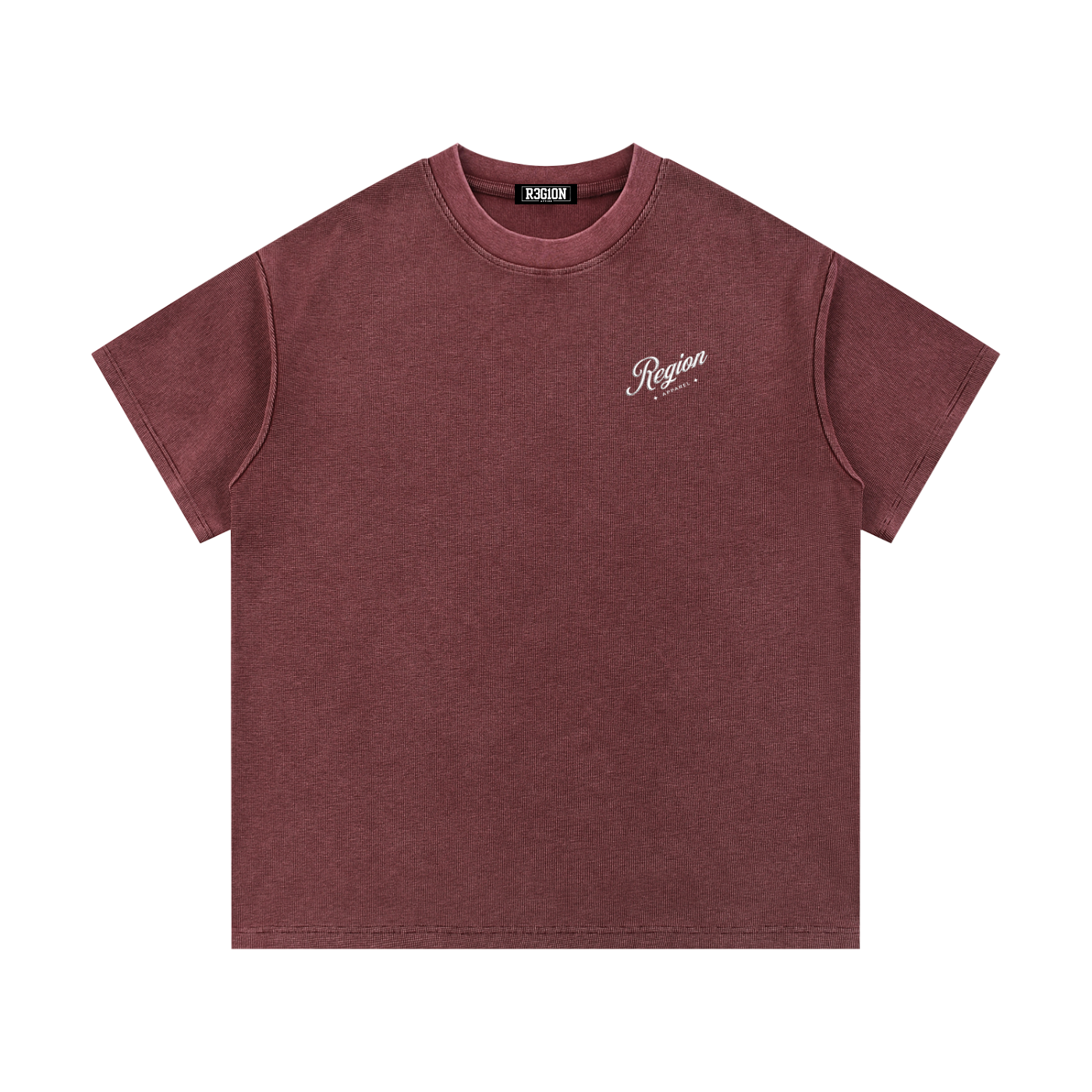 Mineral Wash Waffle Knit T-Shirt