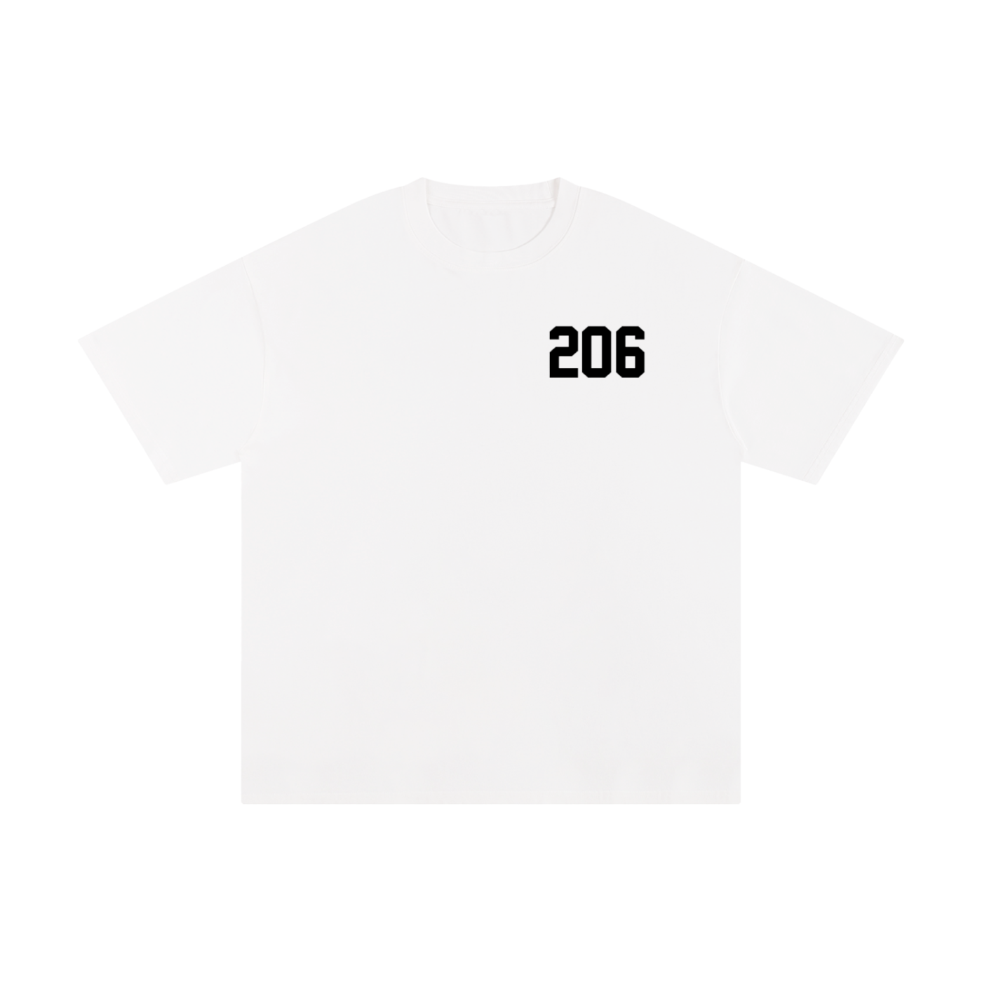 *Area Code Series* SEATTLE 206 Essential Pure Cotton T-Shirt