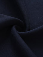 R3G10N Contrast Striped Lapel Collar Sweatshirt